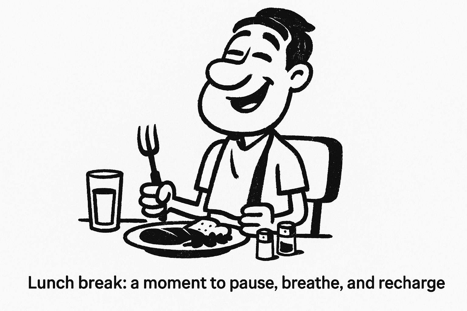 unch break: a moment to pause, breathe, and recharge