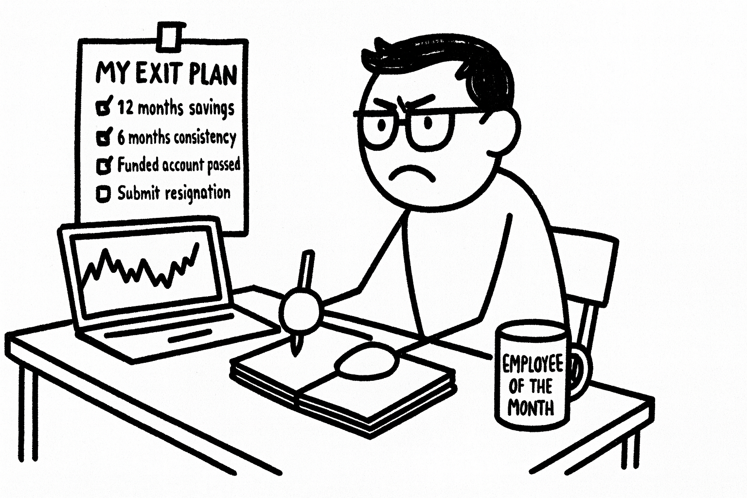 quitting your 9 to 5 for trading